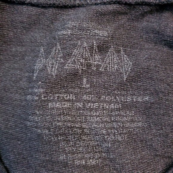 Def Leppard Sweatshirt Shirt Gray Rock Band L Large - Picture 4 of 10